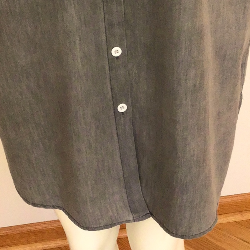 Taupe Cotton Short-sleeved Tunic/Dress - Picture 11 of 15